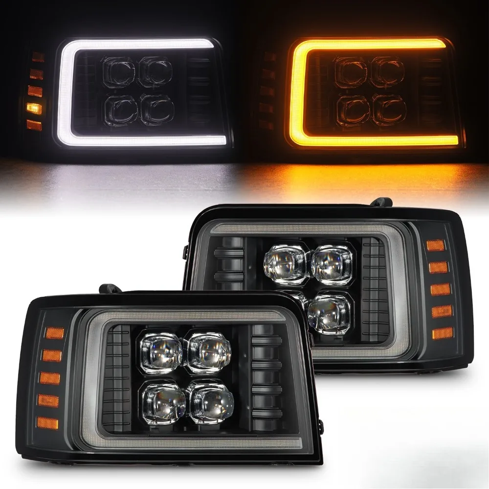 

For AREX 1992-1996 Ford F-Series/Bronco NOVA-Series Projector Headlights Black
