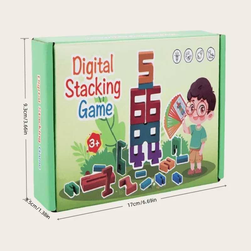 숫자 블록 작은 수학 게임 유치원 논리 장난감 안전한 나무 유치원 학습 보조 어린이 나무