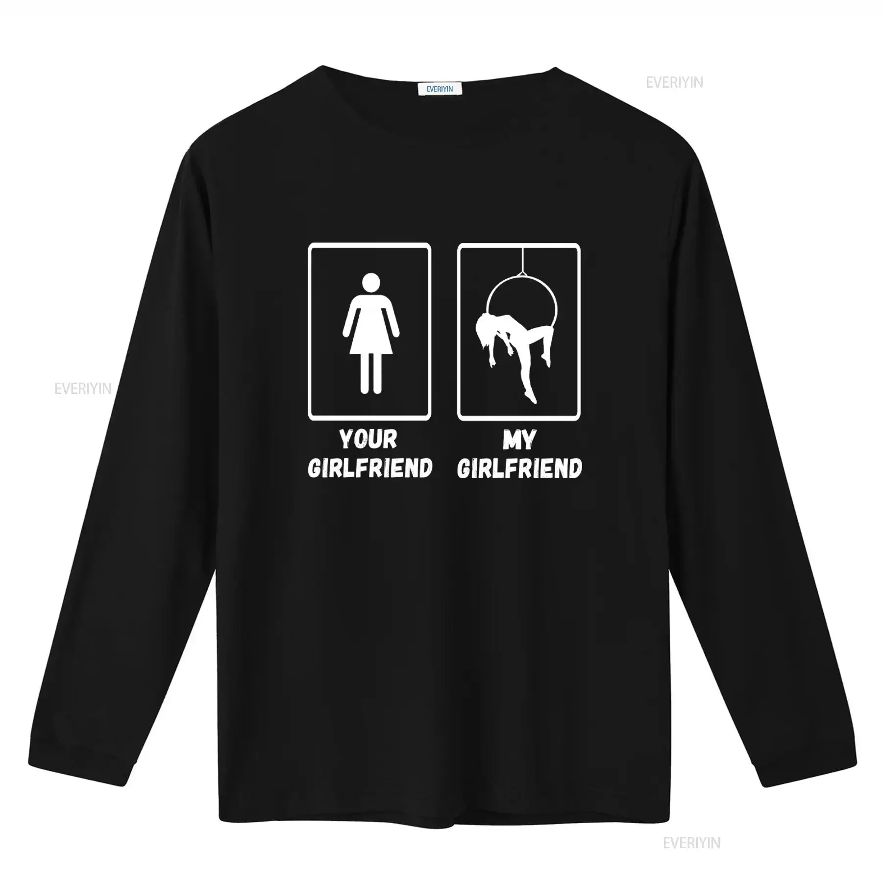 Aerial Hoop T Shirt My Girlfriend Your Hanging AerialisT Silk Circus Lyra vintage Washed Casual Comfortable streetwear homme