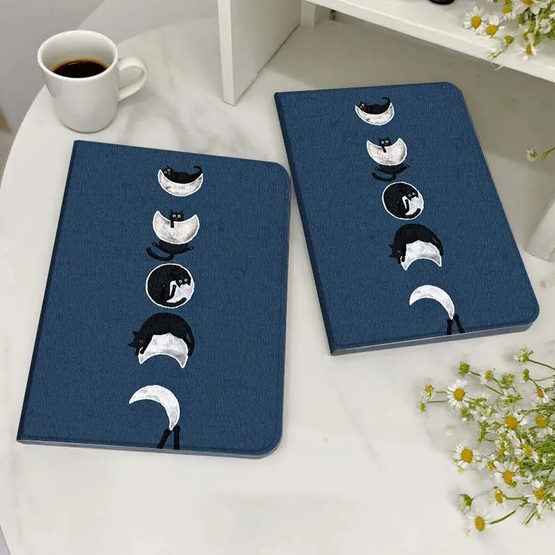 

Black Cat Group Cartoon For Honor MediaPad MatePad 6 7 X8 M5 M6 V6 V7 T5 T10 T10s 10 11 SE C5e X8a Pro Lite Tablet Case