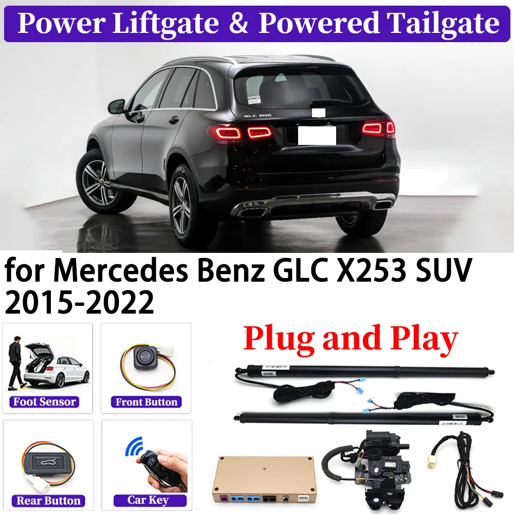 

ZJCGO for Mercedes Benz GLC X253 SUV 2015-2022 OEM Upgrade Car Automatic Power Liftgate Kit Smart Auto Electric Tailgate System