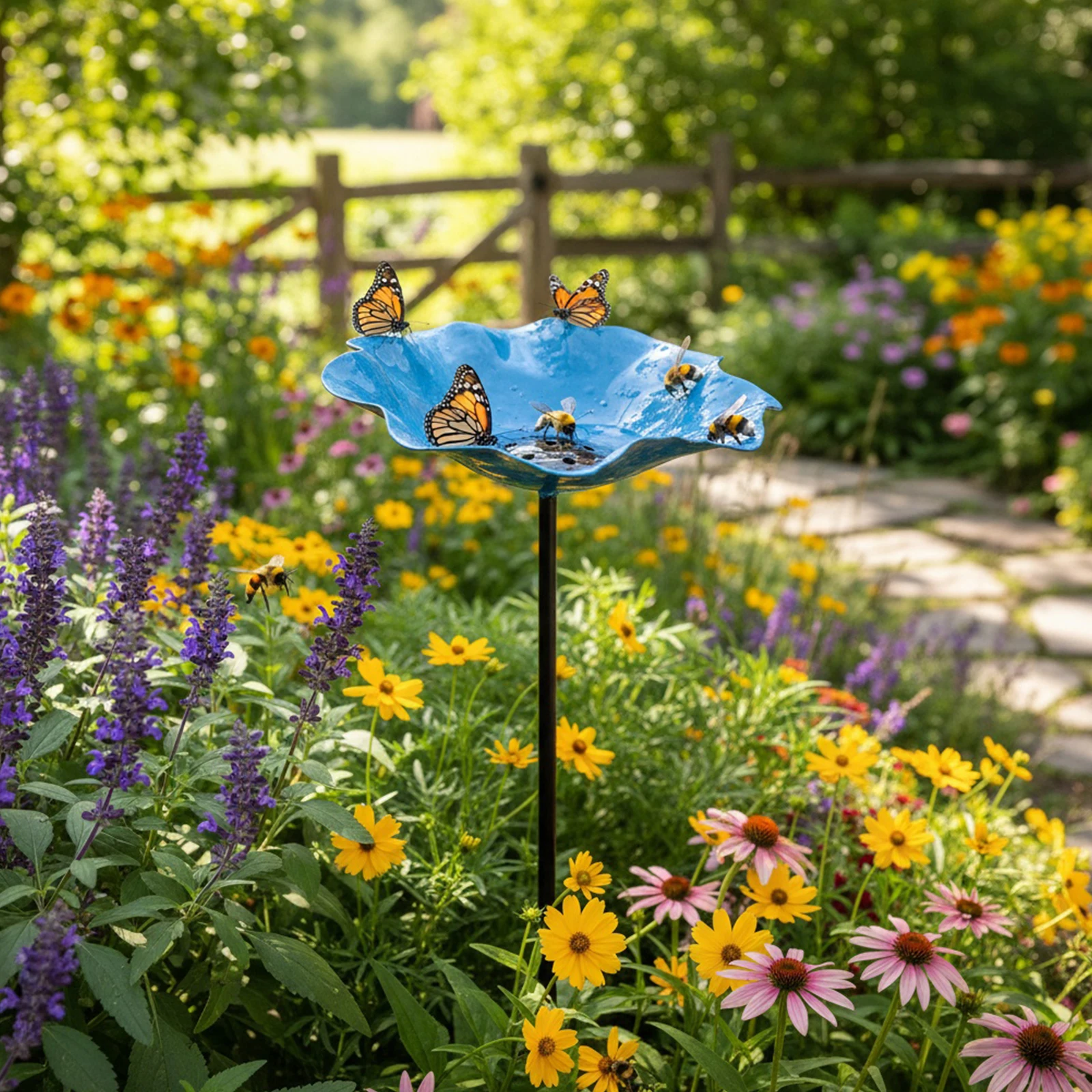 Bee Watering Station Metal Flo - Garden Weather Station ulasan dan harga