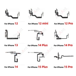 AiinAnt-Botões de Volume de Energia, Cabo Flex para iPhone 12, 13, 14, 15, Pro Max, Plus, Mini, Peças de Reparo