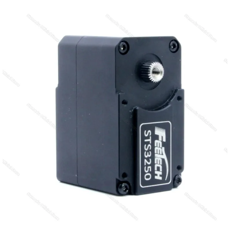 Feetech sts3250 12v 50kg codificador magnético eixo duplo protocolo ttl servo 360 graus servos de feedback de metal completo para braço robótico