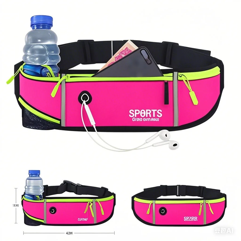 

Светоотражающая поясная сумка для бега, водонепроницаемый регулируемый спортивный ремень на открытом воздухе с карманом для телефона, вмещающая бутылку с водой, поясная сумка для телефона ​