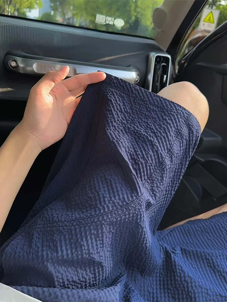 

Trendy American Casual Bubble orts Men's Qui Dry Five-Point Beach Sandals Loose Fit Straight Leg Summer orts