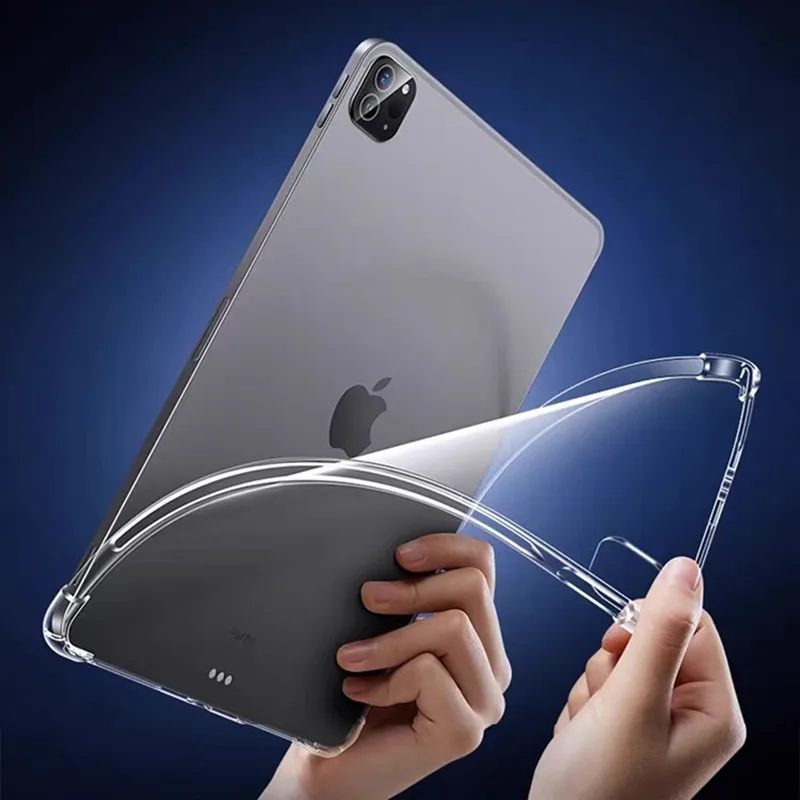 아이패드 2024 2025 에어 5 4 3 프로 11 12.9 13 케이스 미니 6 7 8 9 10세대 10.2 10.9 10.9인치 소프트 커버 투명 케이스