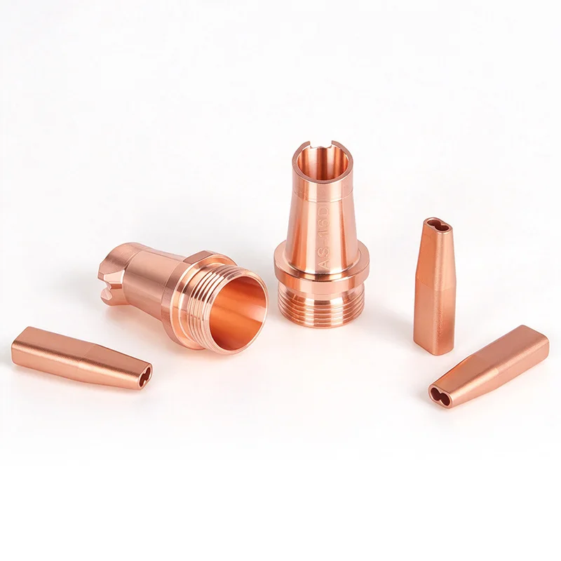 Laser Welding Nozzle SUP Dual Wire Feeding Copper Nozzle Double Wire Guide Nozzle For CQWY SUP Laser Welding Head