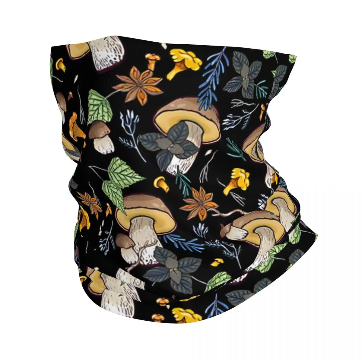 Dark Boletus Forest Thin Wrap Scarf Bandana Neck Gaiter Face Cover Headband