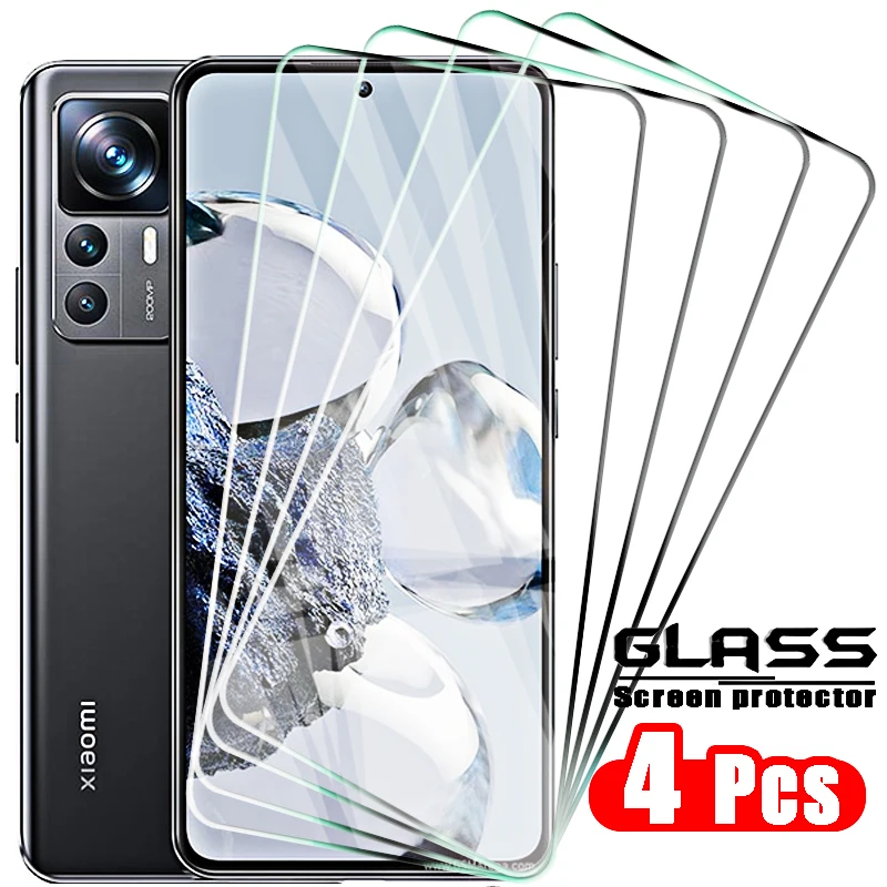 4Pcs for Xiaomi 12t Pro Glass Protective Glass Xaiomi Xiaomy Xiomi Xaomi Mi12t Mi 11t 10t 9t 12 T 12t Pro Screen Protector Film