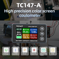 TC147 6-60V High-Precision Color Screen Coulomb Meter, Battery Voltage and Current Meter, Lithium Battery Power Display Meter