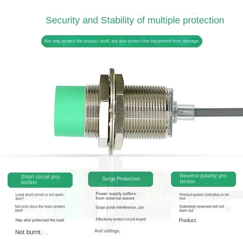 M30 Long Distance Inductance Approach Switch Trd30 Three-Wire NPN Normally Open Closed Pnp Sensor 24V