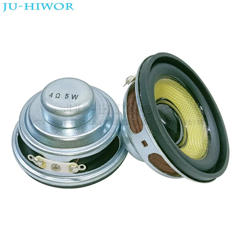 4 옴 5W 52mm 라운드 16 코어 듀얼 네오디뮴 마그네틱 스피커 2 인치 노란색 Glassfiber 콘 스피커 상자