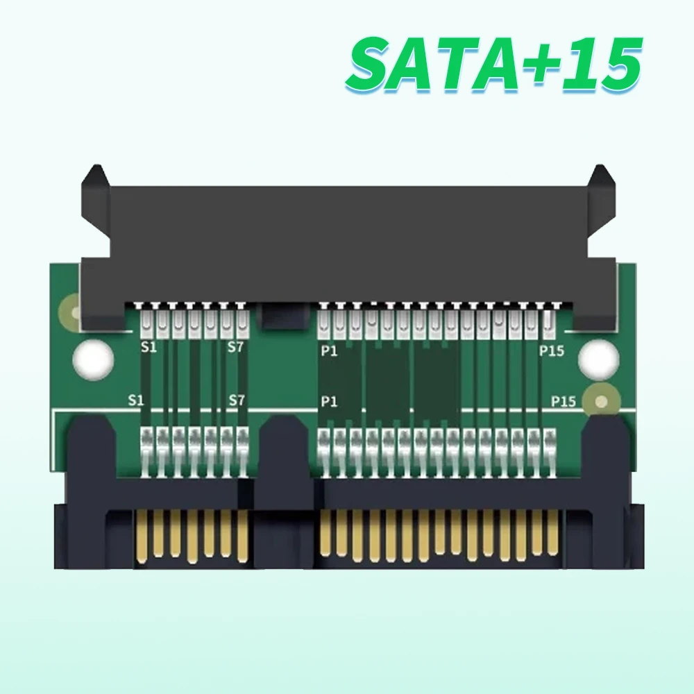 

SATA 7+15 Male To Female Adapter Card Hard Disk SATA 22 pin High Speed Transmission