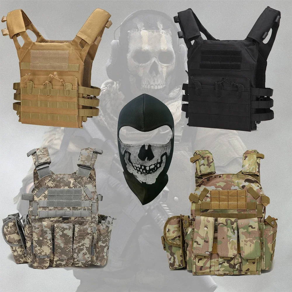 

Adult Call of Duty 6 Cosplay Male Hunting Ghost Vest Men MWII 2022 COD With Zombie Mask Halloween Costume
