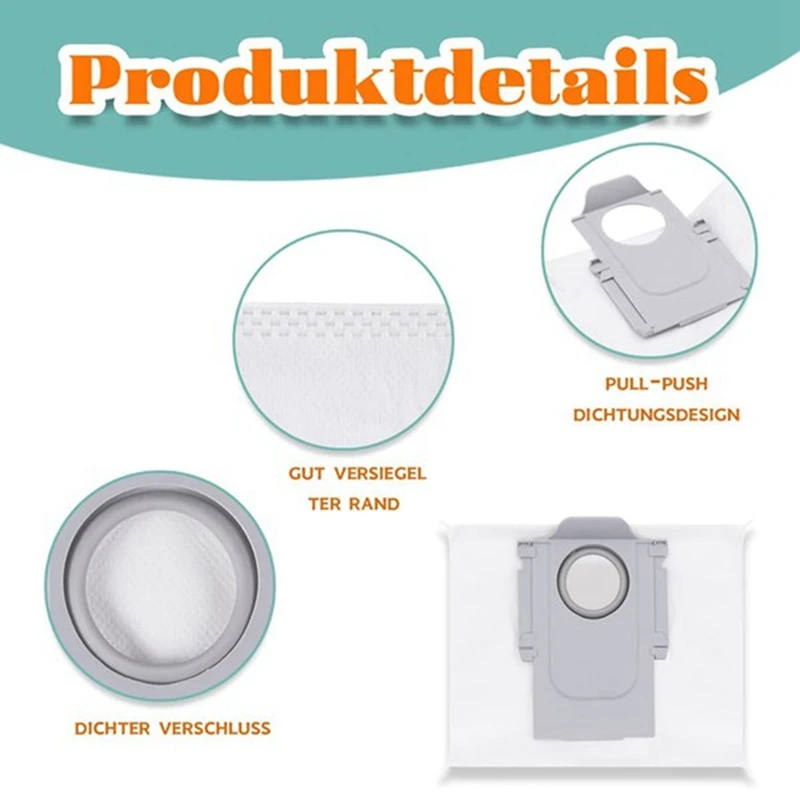 BAAG-untuk Roborock S7 Maxv Ultra/S7 Pro Ultra Aksesori Penyedot Debu Sikat Sisi Utama Kantong Debu Filter Pel