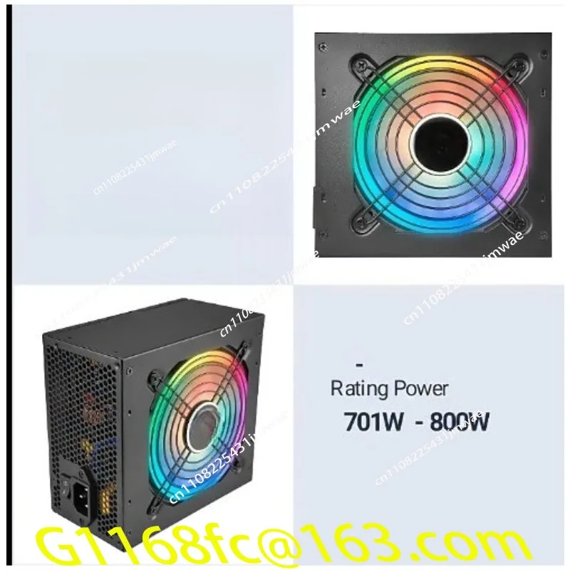 High Quality Fully Modular ATX 500W 600W 650W 700W 750W 80 Plus Gold Bronze RGB Desktop Computer Power Supply