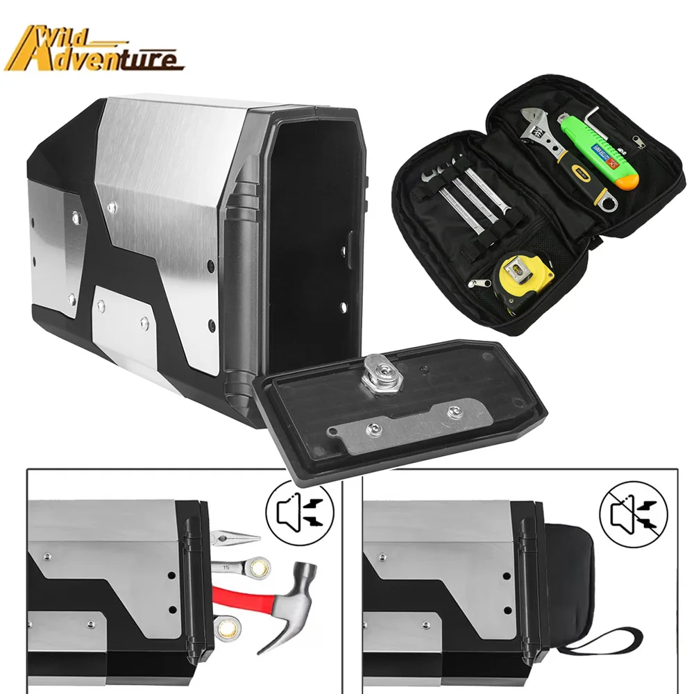 

Алюминиевый ящик для инструментов BMW R1200GS Adventure LC, внутренняя сумка для ящика для инструментов 4,2 литра для BMW R1250GS R 1200 GS ADV R1200 GS 1250