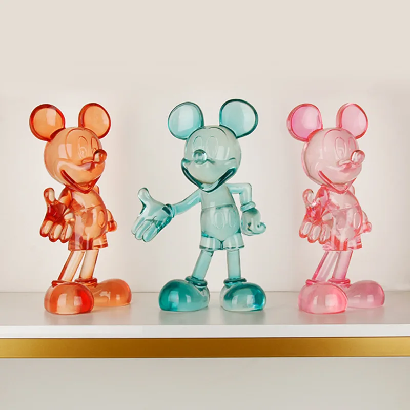 Anime Disney Mickey Mouse Action Figure Modern Cute Cartoon Mickey Desktop Decorative Ornaments Home Decor Kids Christmas Toys