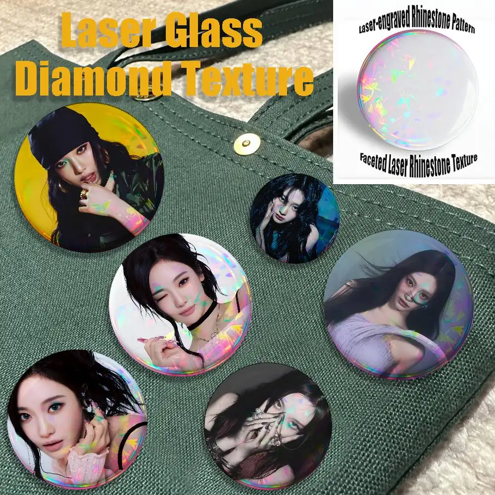Singer N-NingNing Brooches for Backpack Accessories 25mm,32mm,48mm,58mm,75mm Round Enamel Pins Cartoon Badge