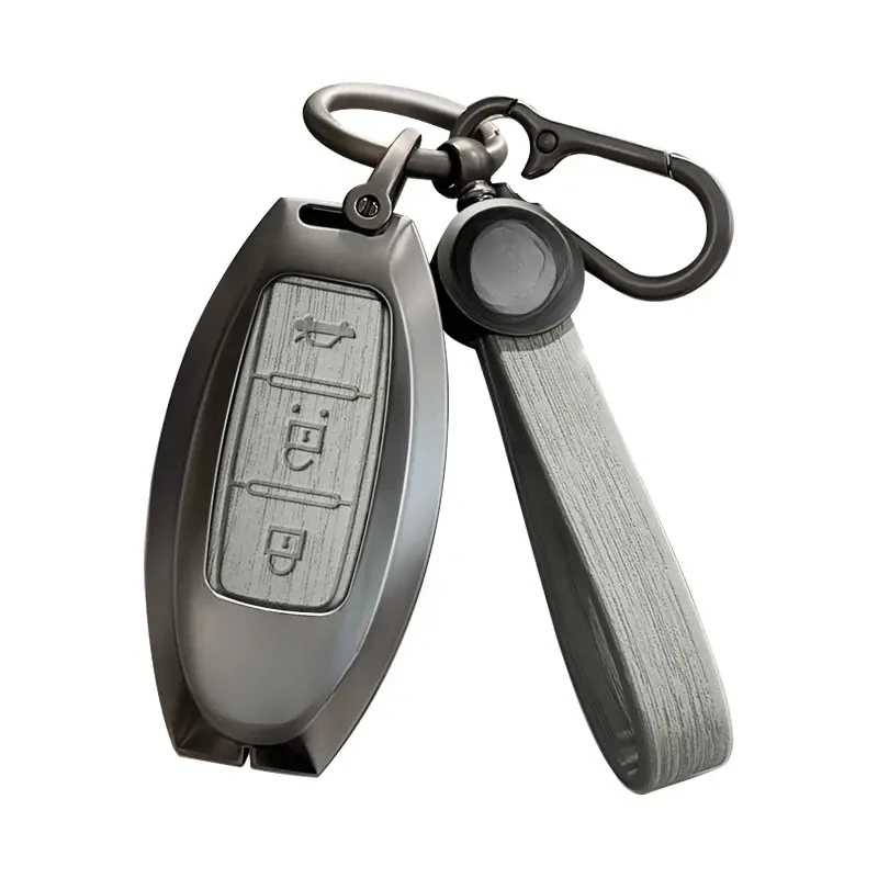 Premium Metal Key Cover for Infiniti Q50 Q60 QX50 QX60 Luxury Zinc Alloy Key Fob Case view 5