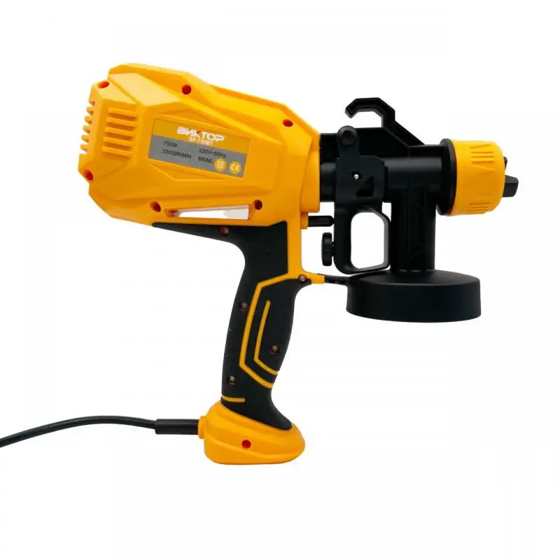 750W 800ML Yellow Electric Spray Gun Control Easy Painter Power Tool Flow Car Repair Tools