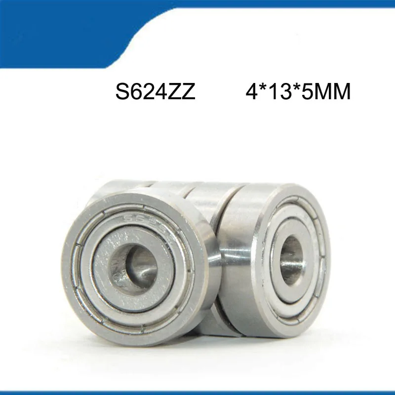 

S624ZZ (4*13*5MM) 5/10PCS Sell Hot High Quality Corrosion Resist Stainless S624 Sealed Deep Groove Ball Bearing Shaft (ABEC-5)