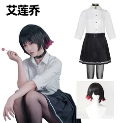 Zenless Zone Zero Ellen Joe Cosplay Costume Wig JK Dress Uniform Necklace Victoria Housekeeping Halloween Party for Women Prop