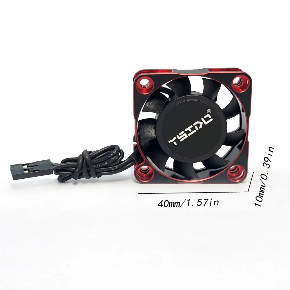 YSIDO RC 30/35/40/45mm Fan Warmteafvoer Koelventilator voor RC Crawler 1/12 1/10 1/8 1/7 Motor Borstelloze/Geborsteld ESC RC Auto