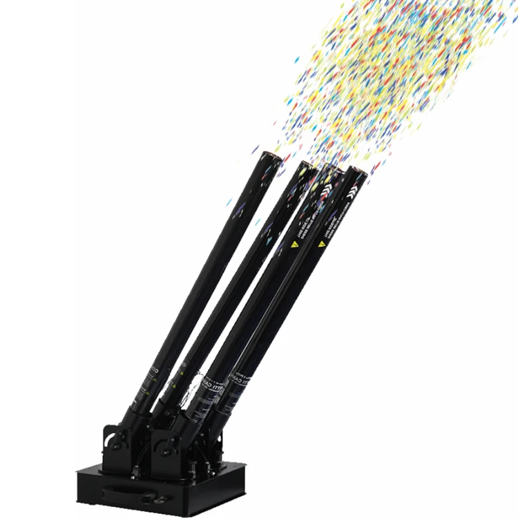 

Portable Electric Ribbon Streamers Confetti Popper Cannon Machine With Remote Control Battery White Mix Colour Wedding