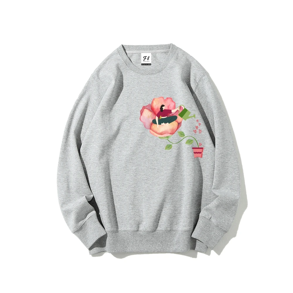 ルーズカジュアルパーカー Y2K 芸術的でスタイリッシュな女性ソフト服グラフィックストリートファッションレディースセーターフィットユニセックス冬スタイル