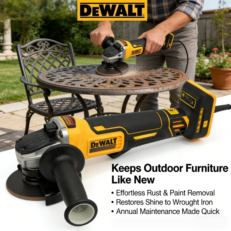 Dewalt DCG406 Brushless Angle Grinder: 125/100MM, 9000RPM Cutting & Polishing Machine (Compatible with 20V Lithium Batteries)