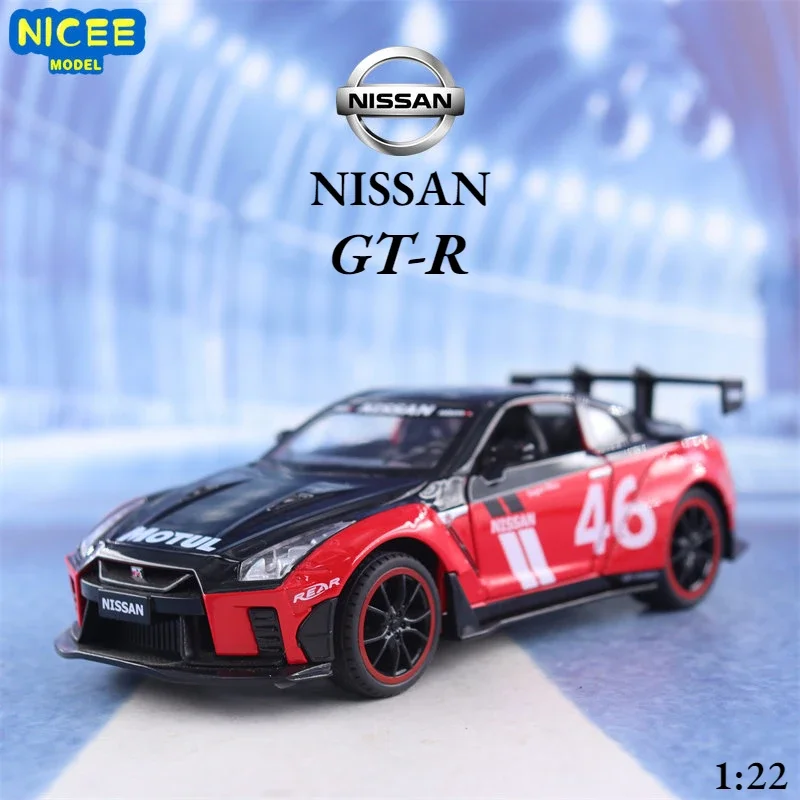 

1:22 Nissan GT-R спортивный автомобиль с высокой симуляцией литая машина модель автомобиля из металлического сплава детские игрушки коллекционные подарки A594