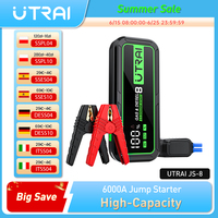 UTRAI  20000mAh Car Jump Starter Power Bank 6000A Car Booster Auto Emergency Starting Device Jump Start for Petrol Diesel