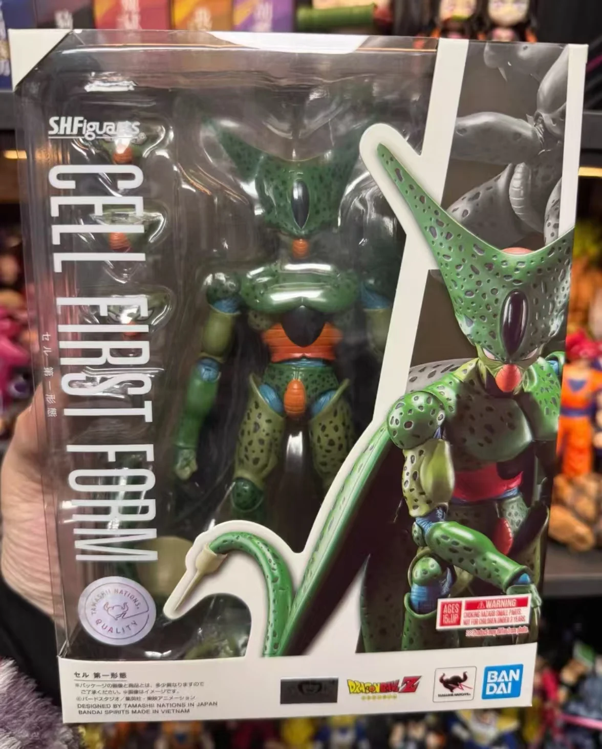 

Bandai натуральный Dragon Ball Super: супергерой аниме наборы моделей Cell First Form Toys SHF Модель персонажа игрушки Подарочная коллекция