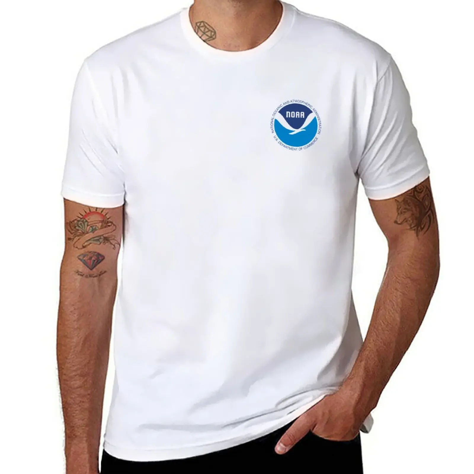 New National Oceanic and Atmospheric Administration NOAA T-Shirt anime kawaii clothes t shirt men