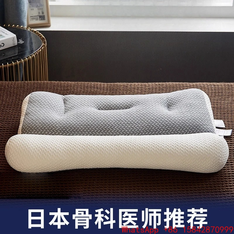 

Japanese pillow for cervical spine protection to help sleep and sleep