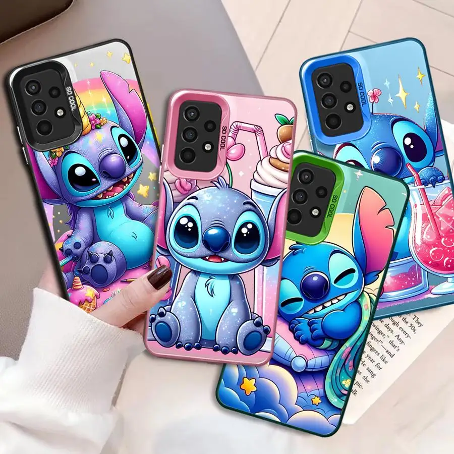 Cartoon Cute Stitch Phone Case for Samsung Galaxy A03 Core A31 A10 A71 A73 A02 A13 A20S A50 4G A30 A32 A03S A51 Funda