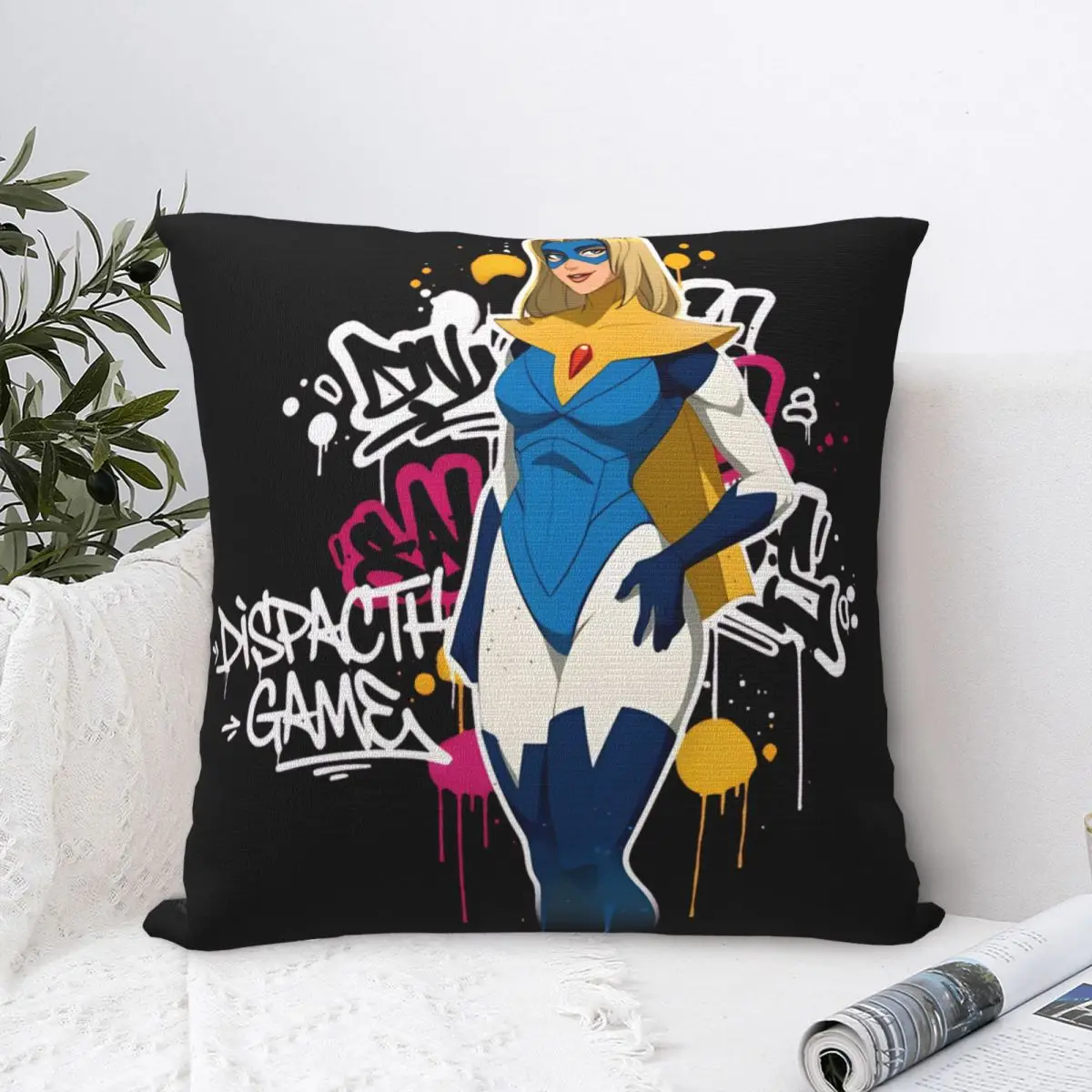 Blonde Blazer Dispatch Game Printed Pillowcase Cushion Cover Pillow Covers Warm Living Room Decoration Square Multiple Sizes