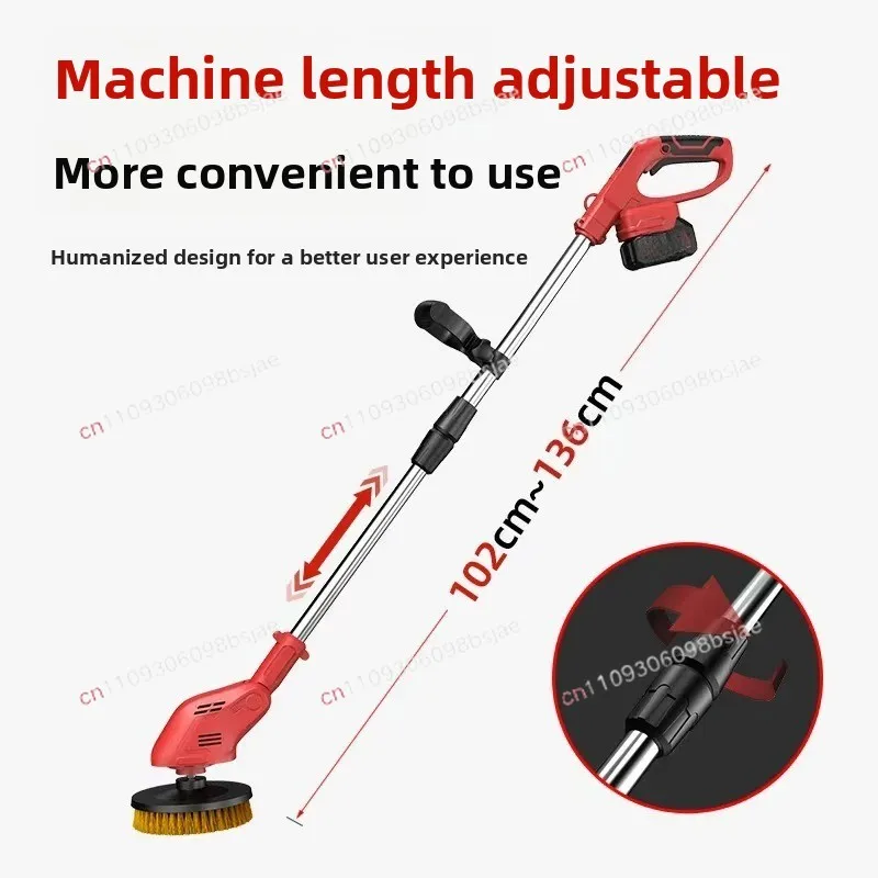 Rechargeable Lithium Battery Wireless Cleaning Machine, Handheld Household Brush Floor Machine, Electric Washing Machine