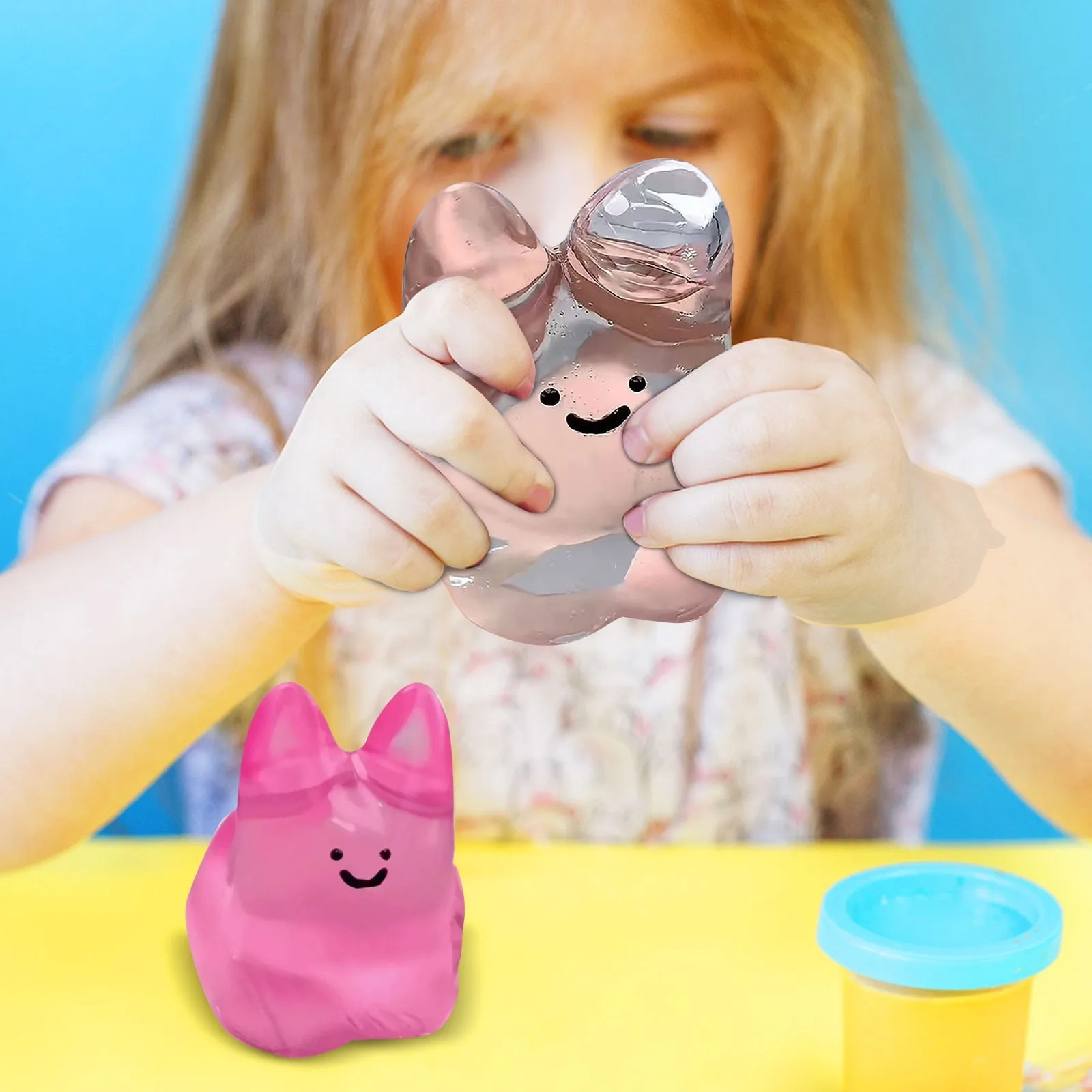 Crystal Bubble Rabbit Squeeze Fun Kleine Gift Release Druk Trage Rebound Desktop Home Decoratie Decor Kinderspeelgoed