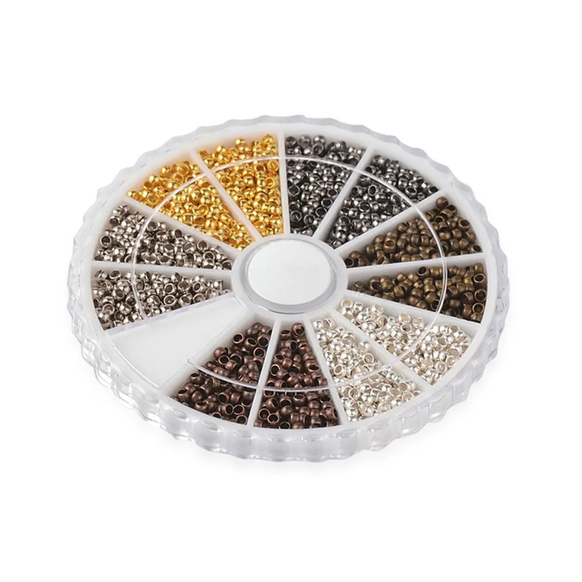 3000Pcs Metal Positioning Loose Beads Jewelry Making Accessories DIY Vintage Style Spacer Beads for Bracelet Necklace Earring