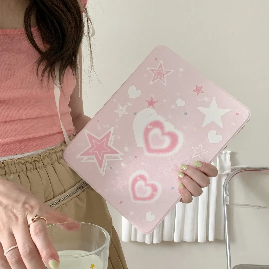 Чехол-держатель для iPad, с рисунком в виде сердца