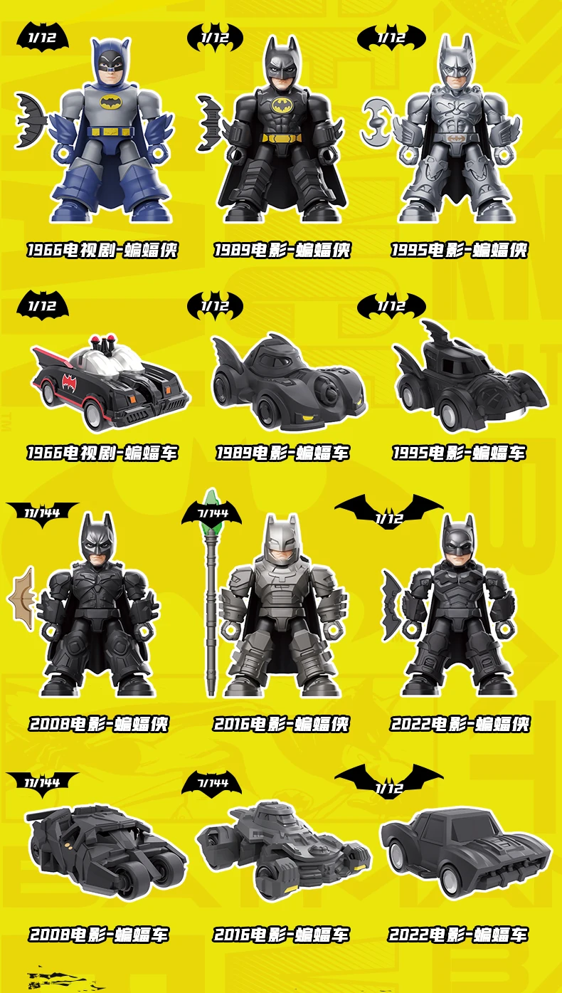 Blokees DC Blind Box Batman Arkham Knight Catwoman Mr.Freeze Clayface Zusammengebaute Bausteine Actionfigur Sammler-Spielzeug – Detail 32