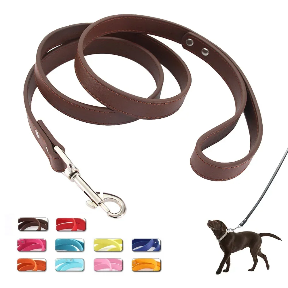 Leder Katze Hund Leinen Bunte Puppy Wandern Leinen Harness Kragen Blei Seil Für Small Medium Large Hunde Pet Liefert 1,2 M