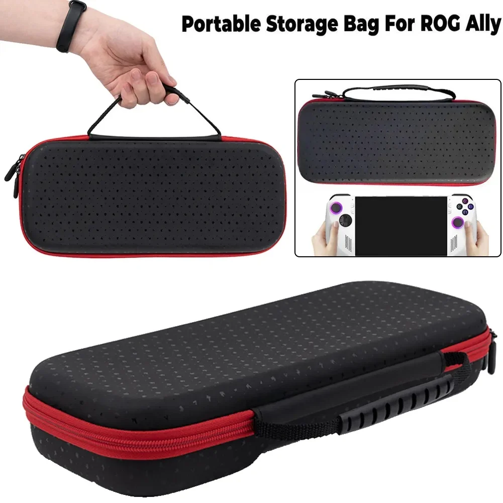 

NEW 2023 For Asus ROG Ally Leather Hard Portable Carrying Case Bag Shockproof Travel Case Storage Bag Console Case Accessories