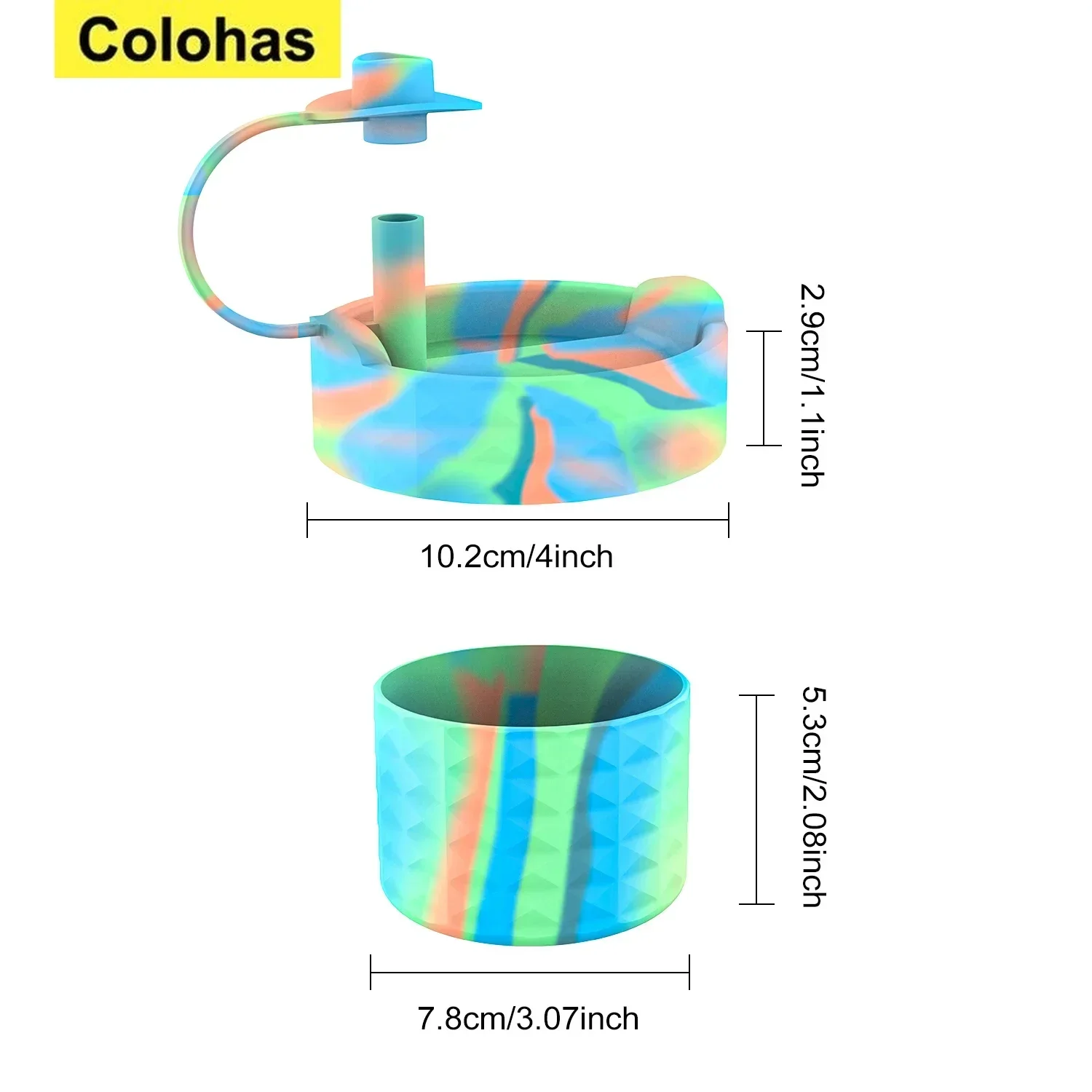 For Stanley 40oz Silicone Spill Proof Stopper Cup Cover Insulation Cup Anti-slip Silicone Protective Cover Water Cup Accessories image 5