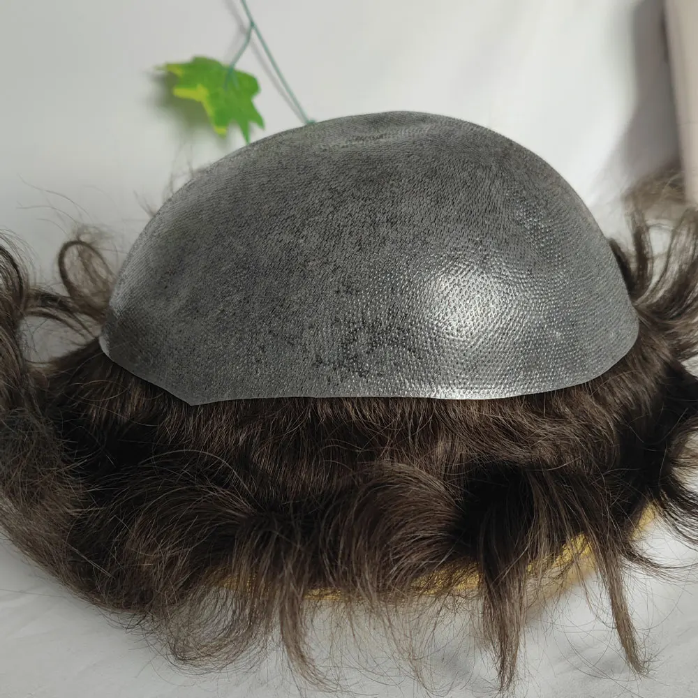

Протезы для волос из полиуретановой основы (PU Skin Toupee) из 100% европейских человеческих волос, система замещения волос, толщина 0.04-0.06 мм, размер 8x10 дюймов, коричневый цвет.