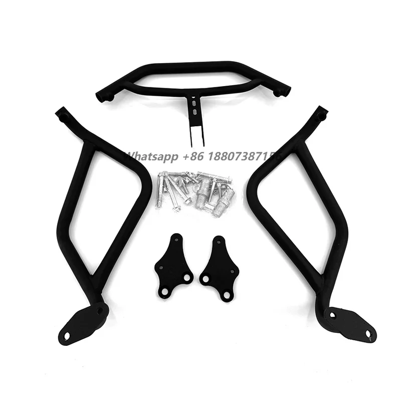 For XL750 TRANSALP 2023-2025 Iron Crash Bar Engine Guard Protective Frame Bumper Motorcycle GDREYE Accessories