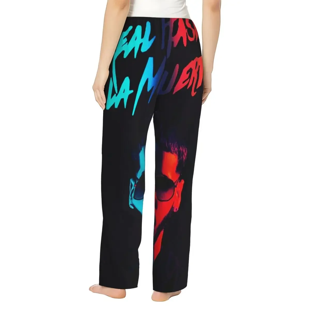 Custom Fashion Hot Rapper Anuel AA Women Pajama Pants Lounge Sleep Sleepwear Bottoms with Pockets